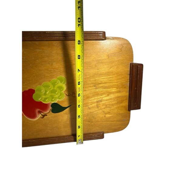 VTG 1950’s Rio Grande Ware Hand Painted Wooden Serving Tray w/Handles *READ - Picture 5 of 11